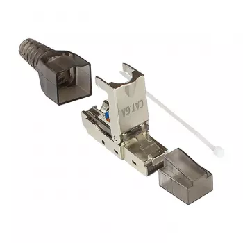 Good Connections GC-N0147 - RJ-45 - nero - argento - trasparente - connettore maschio - dritto - Cat6a - S/UTP (STP)