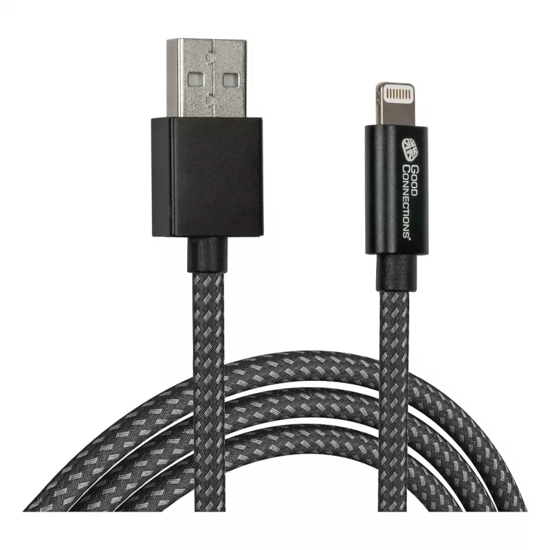 Good Connections Cavo USB 2.0 di ricarica e dati per iPhone/iPad/iPod USB-A maschio a Lightning - Il cavo di alta qualità e ufficialmente certificato da Apple