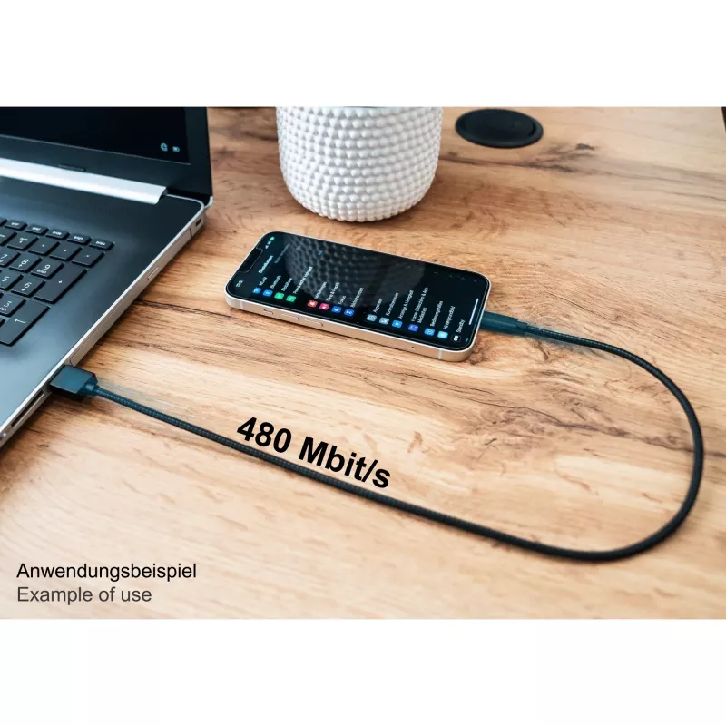 Good Connections Cavo USB 2.0 di ricarica e dati per iPhone/iPad/iPod USB-A maschio a Lightning - Il cavo di alta qualità e ufficialmente certificato da Apple