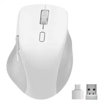 Speedlink LIBERA Mouse Bluetooth silenzioso wireless ricaricabile bianco