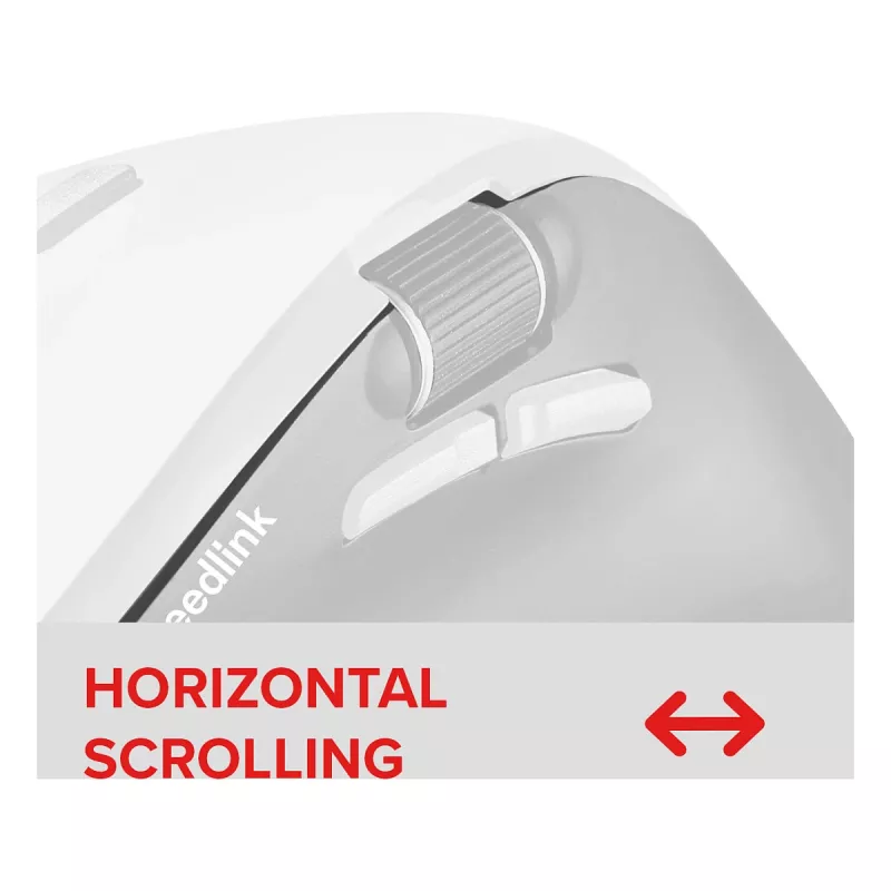 Speedlink LIBERA Mouse Bluetooth silenzioso wireless ricaricabile bianco