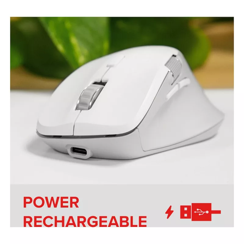 Speedlink LIBERA Mouse Bluetooth silenzioso wireless ricaricabile bianco