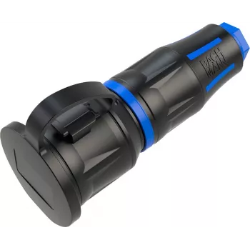 Bachmann BM0017350 connettore femmina di sicurezza, professionale CEE7/3, gomma