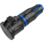Bachmann BM0017351 connettore femmina di sicurezza, professionale CEE7/3, gomma