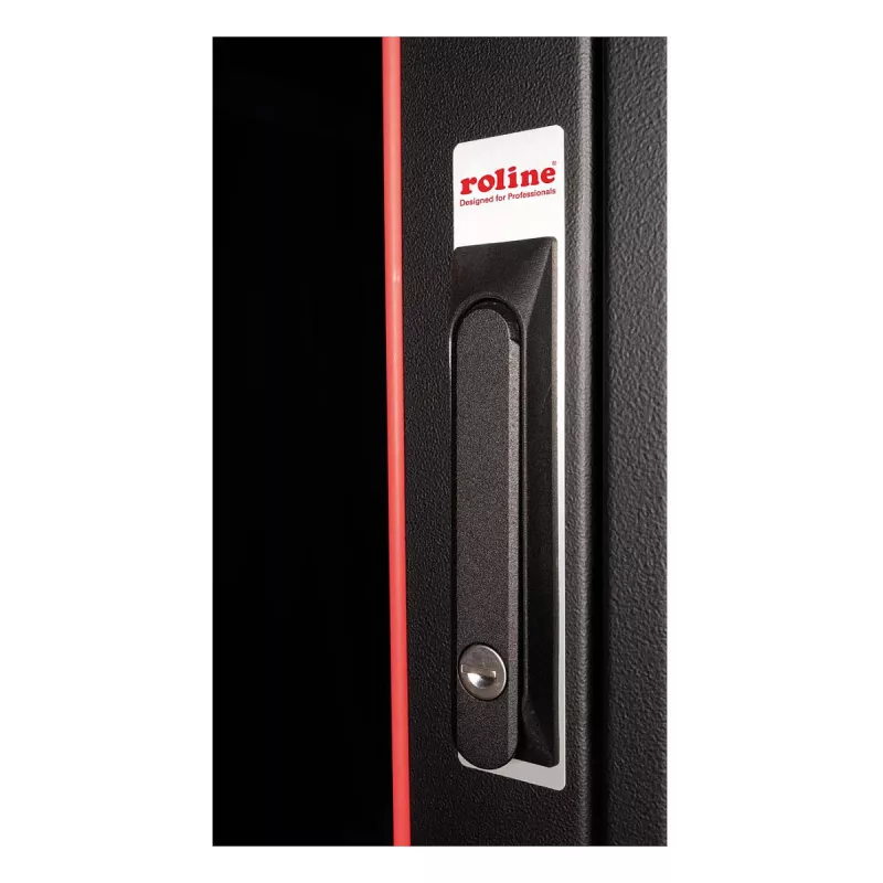 ROLINE Pro - armadio di rete - con porta in vetro 600 x 600 mm (L x P)