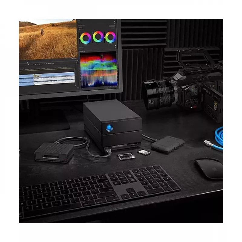 LaCie 2big Dock v2 60 TB case per dischi desktop, storage HDD a 2 vani