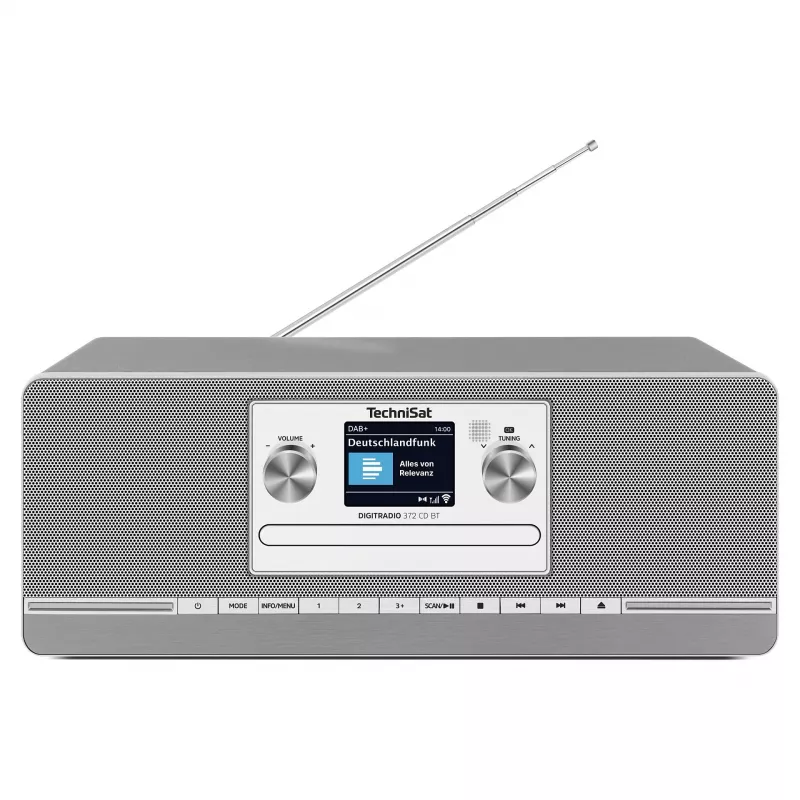 TechniSat DIGITRADIO 372 CD BT radio da cucina analogica e digitale antracite, argento