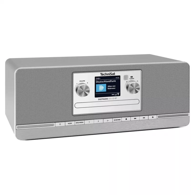 TechniSat DIGITRADIO 372 CD BT radio da cucina analogica e digitale antracite, argento