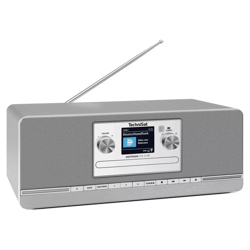 TechniSat DIGITRADIO 372 CD BT radio da cucina analogica e digitale antracite, argento
