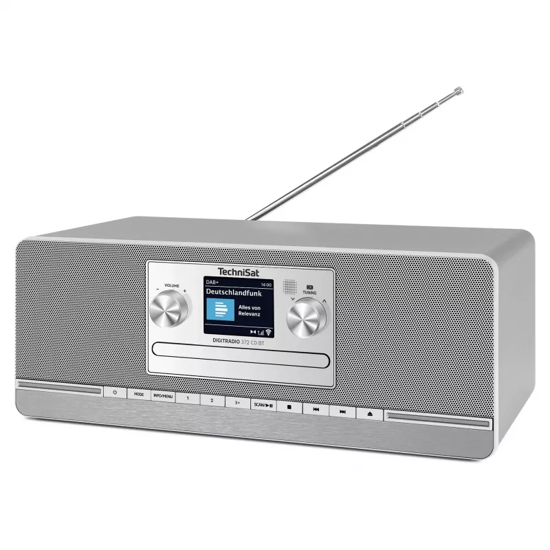 TechniSat DIGITRADIO 372 CD BT radio da cucina analogica e digitale antracite, argento