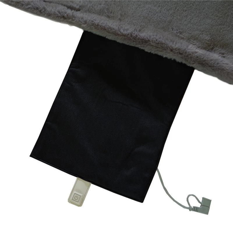 Glovii GB2G coperta elettrica morbida riscaldata, grigio, 9 W