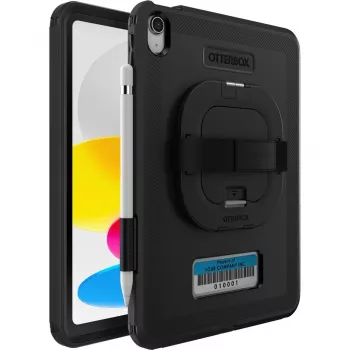 Otter Products OtterBox Defender Series - Cover posteriore per tablet - resistente - con supporto e cinturino - nero - per Apple 10,9 pollici
