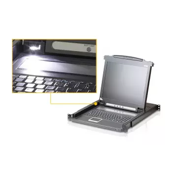 ATEN CL1000M Switch KVM da montaggio rack, nero