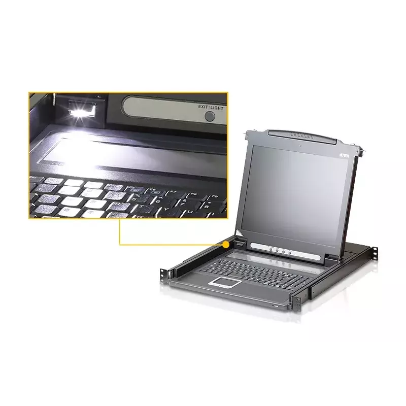 ATEN CL1000M Switch KVM da montaggio rack, nero