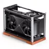 Jonsbo T9 Nero Case PC Mini-Case ITX PCIe 5.0 Cavo Riser - nero (T9 Schwarz PCIE 5.0)