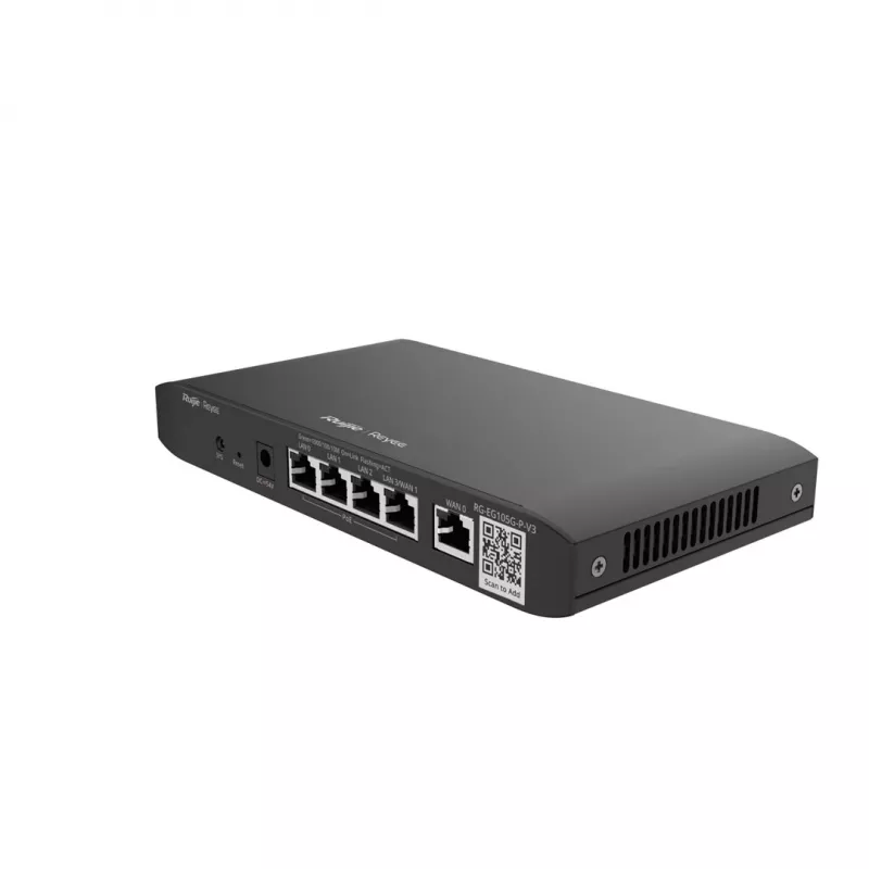 Ruijie Reyee RG-EG105G-P-V3 router PoE cablato, 5x Gigabit