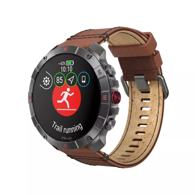 Polar Grit X2 Pro Titan orologio sportivo outdoor, M/L, pelle colori autunnali (900110288)