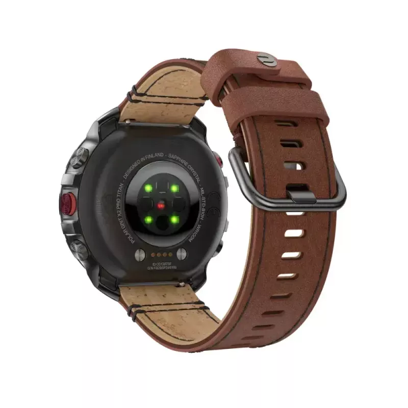 Polar Grit X2 Pro Titan orologio sportivo outdoor, M/L, pelle colori autunnali (900110288)