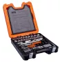 Bahco S106 set di chiavi a bussola, 1/4" e 1/2", 430 mm