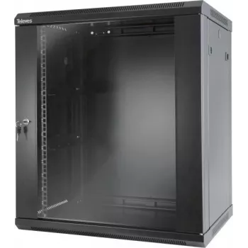Televes MSR1915B - rack a parete - 17U - 60 kg - chiusura - 33 kg - nero