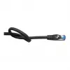 Alcasa 8060-SF100S Cavo di rete 10 m Cat6a S/FTP (S-STP) nero (8060-SF100S)