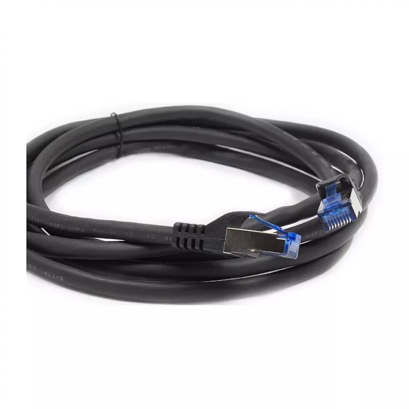 Alcasa 8060-SF100S Cavo di rete 10 m Cat6a S/FTP (S-STP) nero (8060-SF100S)
