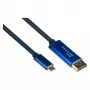 Alcasa 4812-CSF030B cavo adattatore USB-C da 3 m – USB Type-C – DisplayPort – connettore maschio – connettore maschio – dritto (4812-CSF030B)