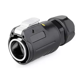 Alcasa S1 IC01-24R01 - RJ45 - nero - connettore maschio/femmina - dritto - metallo - gel di silice - zinco - IP65 - IP67 (IC01-24R01)