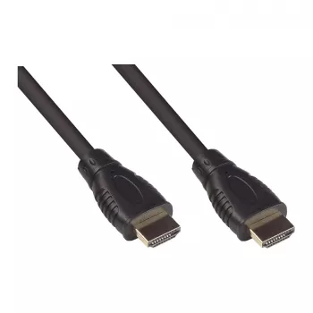 Cavo di collegamento HDMI 2.0b, 4K/UHD @60Hz, 18 Gbit/s, contatti dorati, nero, 5 m, Good Connecti (4520-050)
