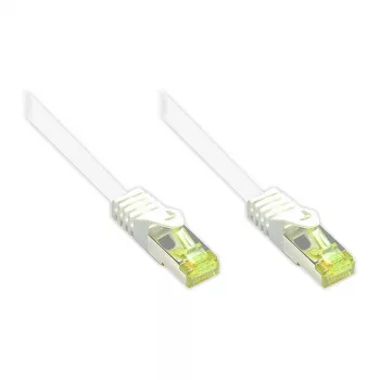 Cavo patch RJ45 con cavo Cat.7 e protezione anti-piegatura (RNS®), S/FTP, PiMF, senza alogeni, 600 MHz, OFC, bianco, 80 m, Good Connections® (8070R-800W)