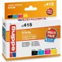 edding cartucce per stampante EDD-415 nero, ciano, magenta, giallo compatibili con EPSON T1295L, set