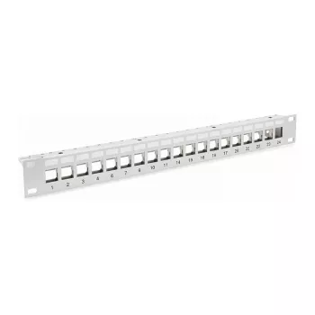 EFB-Elektronik pannello patch a distribuzione 48,30cm (19) 1HE, 24 porte, grigio, senza keystone produttore: EFB Elektronik (EC020100001)