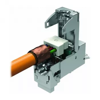 EasyLan CKFAK001 – trasmettitore e ricevitore di rete – Cat6a – 10,100,10000 Mbit/s – IP20 – argento – -40 – 70 °C