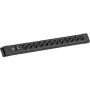Ciabatta Bachmann CONNECTUS 12x prese CEE7/3 con 1x interruttore, cavo 2,0 m, spina CEE7/7, nero