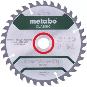 Lama per sega circolare Metabo 628659000 16 cm foro 2 cm 1 pz.