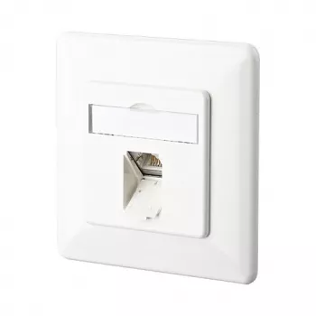 METZ CONNECT BTR E-DAT C6 8(8) UP - presa di connessione, da incasso - RJ-45 - bianco puro, RAL 9010 (1307371002-I)