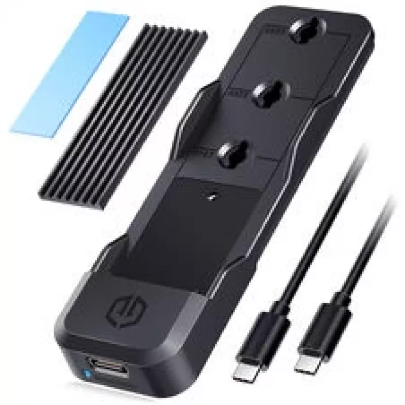 Docking station GrauGear G-M207-10G per SSD M.2 NVMe/NGFF, installazione senza attrezzi, supporta singolo modulo M.2