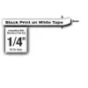 Nastro per etichette Brother TZe-211 nero su bianco