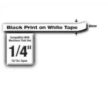 Nastro per etichette Brother TZe-211 nero su bianco