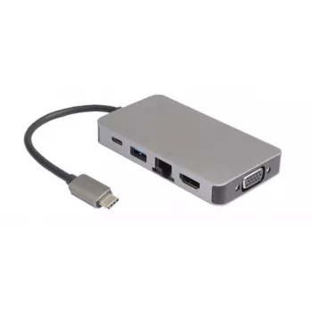 Mini dock USB-C da USB-C a 2 x USB3.0 A /RJ45/