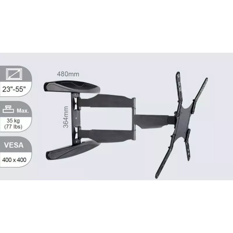Supporto TV Vivolink VLMW2355A 55 pollici nero