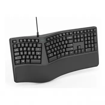 Tastiera ergonomica compatta wireless TRUST KEYRA ERGO MULTI DE — wireless, layout compatto, layout tasti tedesco