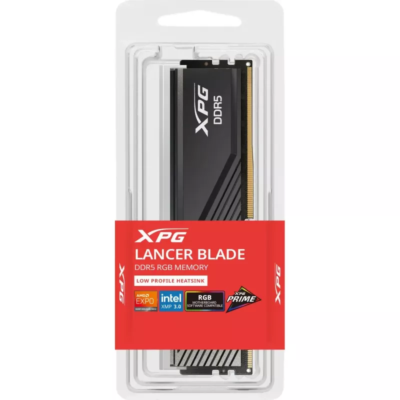 Desktop DDR5 24 GB ADATA XPG Lancer Blade RGB DIMM 6000 MT/s, CL36, nero, INTEL XMP