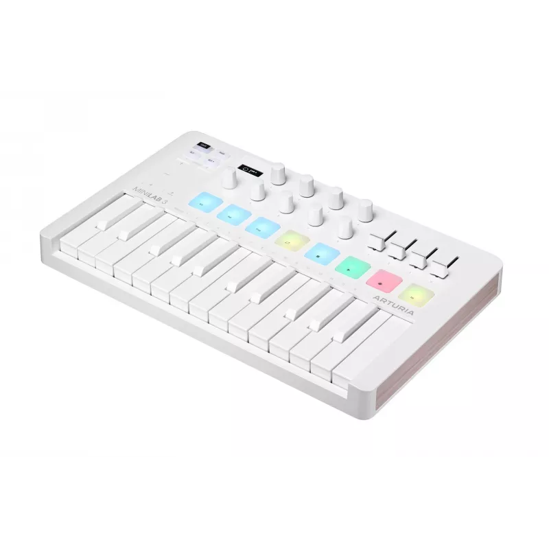 Arturia MiniLab 3 - tastiera controller MIDI, bianca