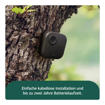 AMAZON (RING) Blink Outdoor 4 - Telecamera di videosorveglianza in rete - Esterno, Interno - resistente alle intemperie - colore (giorno/notte) - 1080p - audio - wireless - Wi-Fi (B0B1N5RL1Q)