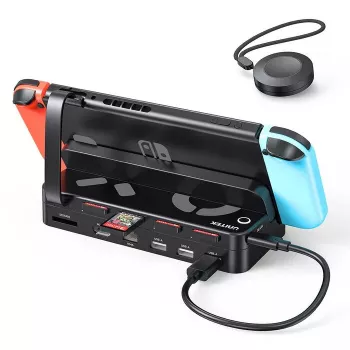 Console portatile da gaming con dock Unitek G1002F01 — connessione docking USB, nero