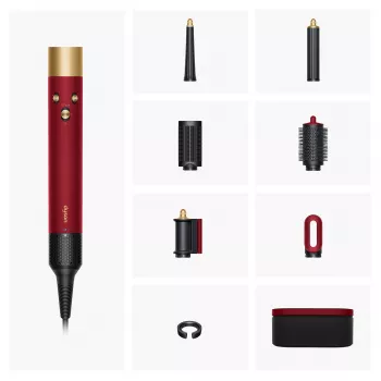 Airwrap i.d. Straight + Wavy Limited Edition, multistyler rosso/oro, Bluetooth