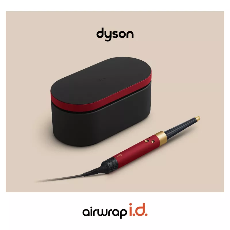 Airwrap i.d. Straight + Wavy Limited Edition, multistyler rosso/oro, Bluetooth