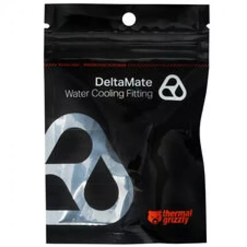 Thermal Grizzly DeltaMate Extender Fitting MM7R, ottone G1/4, nero (TG-DM-FIT-0011)