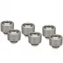 Thermal Grizzly DeltaMate Compression Fitting ST16, ottone G1/4, nichel, confezione da 6 (TG-DM-FIT-6201)
